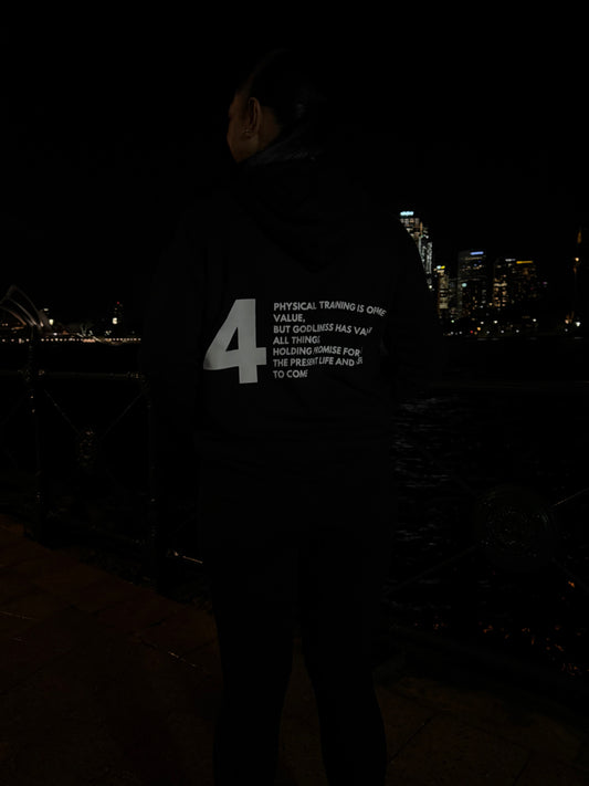 "THE PURPOSE" WHITE HOODIE