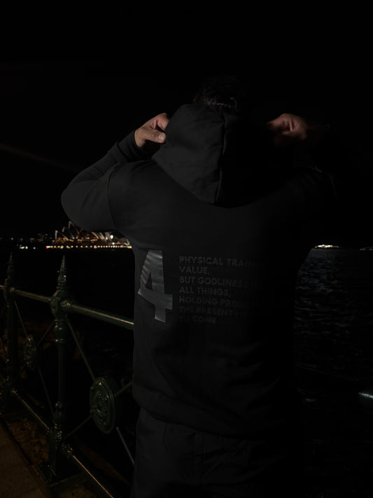 “THE PURPOSE” BLACK HOODIE